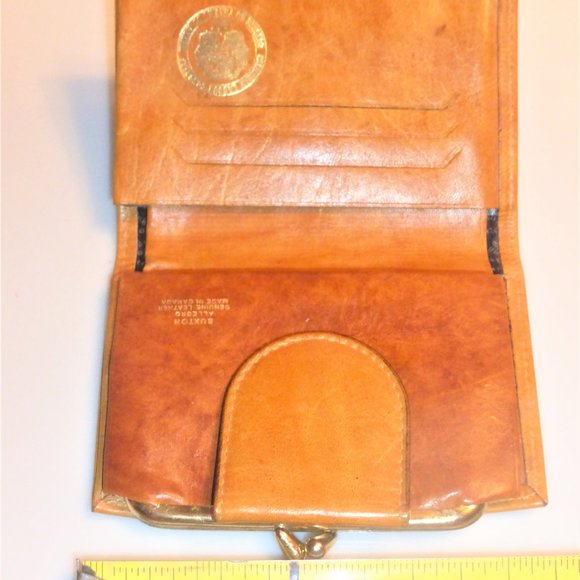 BUXTON Vintage LEATHER WALLET Credit Card Holder Purse Change Purse - Picture 8 of 10